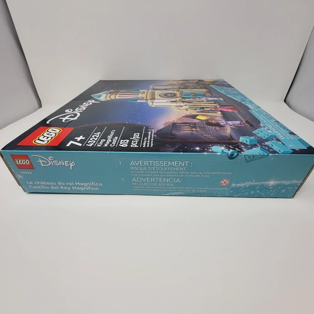 New LEGO 43224 Disney Wish King Magnifico's Castle Building Toy Set - 613 pieces